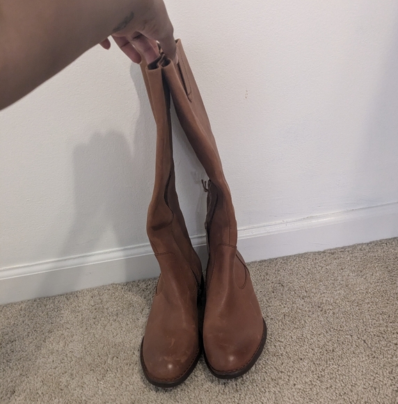 👢NWT $199 Børn Shaunie Saddler Leather Knee High Brown Boot Size 9M - Picture 14 of 14